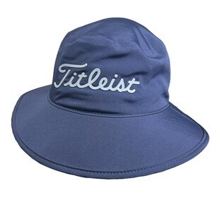 Titleist StaDry Bucket Hat Waterproof Golf Blue Men’s Size M/L Logo Waterproof